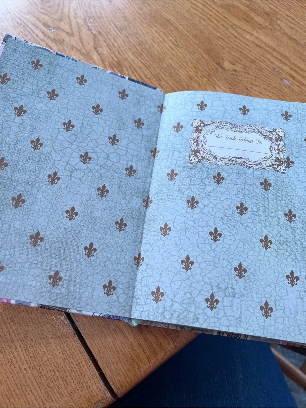 Buttercream Luxe Craft Hardcover Journal with vintage postage stamp design.